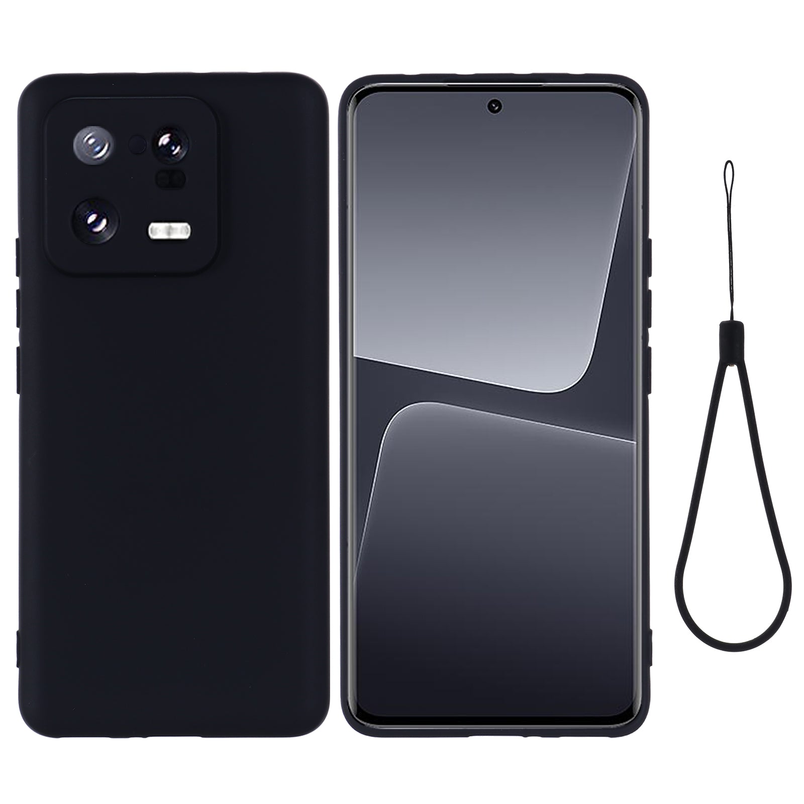 For Xiaomi 13 Pro 5G Drop Resistant Liquid Silicone Case Cell Phone Cover Protector with Strap For Xiaomi 13 Pro 5G Drop Resistant Liquid Silicone Case Cell Phone Cover Protector with Strap